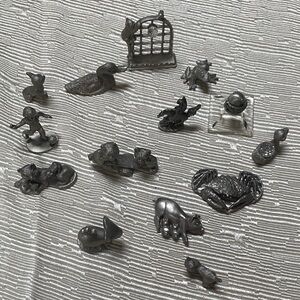 Spoontiques- pewter -Charming Miniature Animal Figurine Set